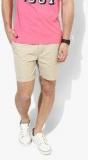 Aeropostale Beige Solid Shorts Men