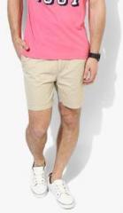 Aeropostale Beige Solid Shorts men