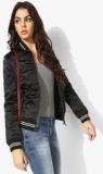 Aeropostale Black Solid Winter Jacket Women