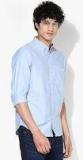 Aeropostale Blue Solid Slim Fit Casual Shirt men