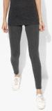 Aeropostale Grey Solid Leggings Women