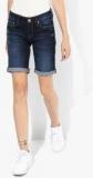 Aeropostale Navy Blue Washed Shorts women