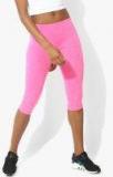 Aeropostale Pink Solid Capri Women