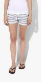 Aeropostale White Striped Shorts women