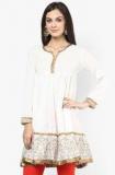 Akkriti By Pantaloons Off White Printed Tunic women