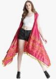 Akkriti By Pantaloons Pink Printed Shrug Women