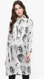 Aks Couture White Printed Tunic women