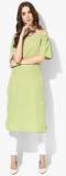 Aks Green Solid Kurta women