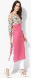 Aks Pink Printed Kurta women