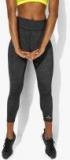 Alcis Charcoal Self Design Capris Women