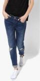 Alcott Blue Washed Mid Rise Slim Fit Jeans women