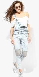 Alia Bhatt For Jabong Vintage Wash Denim Dungarees Women