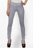 Alibi Grey Solid Legging Women