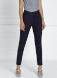 All About You Blue Skinny Fit Mid Rise Slash Knee Stretchable Jeans Women