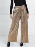 All About You Copper Coloured Striped Parallel Trousers Women