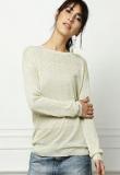 All About You Cream Solid Sweater Women