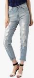 All About You From Deepika Padukone Light Blue Mid Rise Slim Fit Jeans women