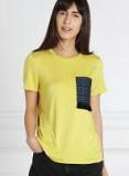 All About You Mustard Yellow Solid T Shirt Women