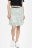 All About You Off White Printed Flared Skirt Women