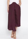 All About You Wine Solid Palazzo Women