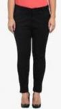 All Black Solid Regular Fit Trouser Women