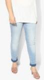 All Blue Solid Mid Rise Slim Fit Jeans Women