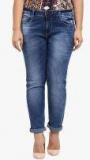 All Blue Washed Mid Rise Skinny Fit Jeans Women