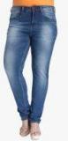 All Blue Washed Mid Rise Slim Fit Jeans Women