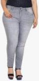 All Grey Mid Rise Skinny Fit Jeans women