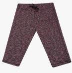 All Maroon Printed Capri Women