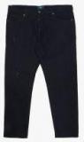 All Navy Blue Solid Mid Rise Regular Fit Jeans Men