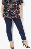 All Navy Blue Solid Mid Rise Slim Fit Jeans Women