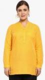 All Yellow Solid Tunic Women