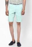 Allen Solly Aqua Blue Regular Fit Shorts Men