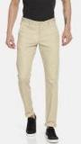 Allen Solly Beige Smart Slim Fit Solid Chinos men