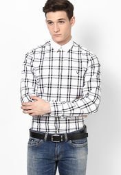 Allen Solly Black Checks Full Sleeve Casual Shirt Men