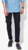 Allen Solly Black Solid Smart Slim Fit Chinos men