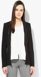 Allen Solly Black Solid Summer Jacket women