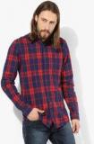 Allen Solly Blue Checked Regular Fit Casual Shirt men