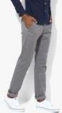 Allen Solly Grey Solid Slim Fit Chinos men