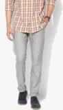 Allen Solly Grey Solid Smart Slim Fit Chinos men