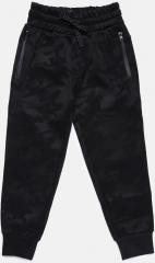 Allen Solly Junior Black Slim Fit Solid Regular Joggers boys