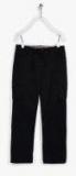 Allen Solly Junior Black Solid Slim Fit Cargos Boys