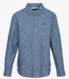 Allen Solly Junior Blue Regular Fit Casual Shirt boys