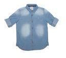 Allen Solly Junior Blue Regular Fit Faded Casual Shirt boys