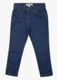 Allen Solly Junior Blue Regular Fit Mid Rise Clean Look Jeans Girls