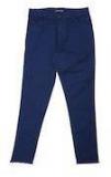 Allen Solly Junior Blue Solid Regular Trousers Girls