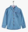 Allen Solly Junior Blue Solid Slim Fit Casual Shirt Boys