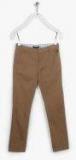 Allen Solly Junior Brown Slim Fit Trouser Boys