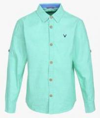 Allen Solly Junior Green Casual Shirt boys